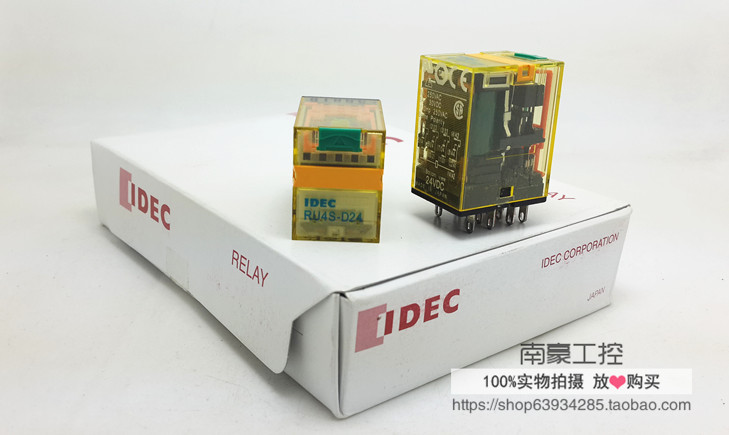 日本产 原装正品 和泉IDEC 小型继电器 RU4S-D24 DC24V 14脚