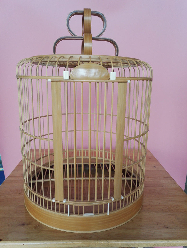 成都名师张才东 精品川笼 镶牙 对接 镶牙 贴青画眉鸟笼