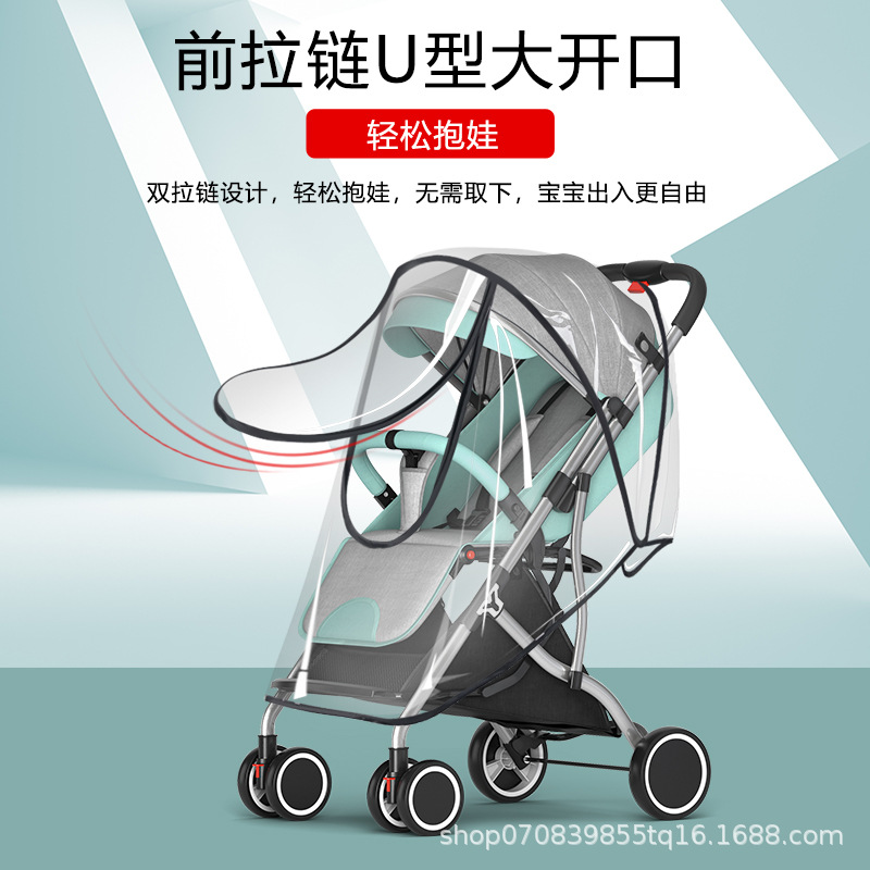 universal stroller rain cover baby car trolley raincoat wind