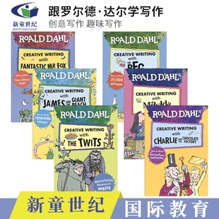 Roald Dahl's Creative Writing跟罗尔德·达尔学写作系列 创意写作 查理和巧克力工厂 好心眼的巨人了不起的狐狸爸爸英文原版进口