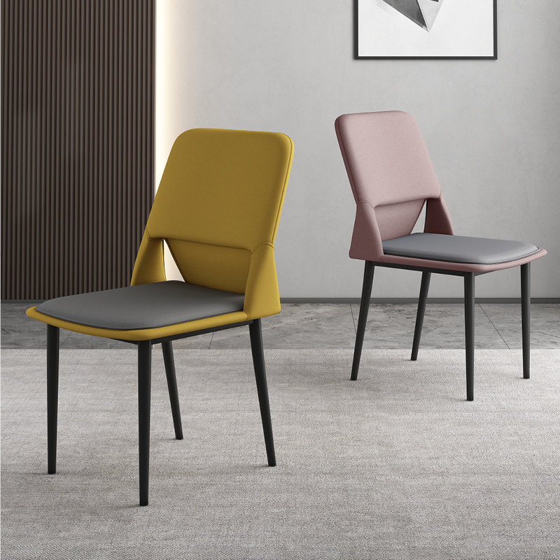 北欧轻奢科技布餐椅现代简约网红化妆靠背椅子餐厅酒店家用餐桌椅