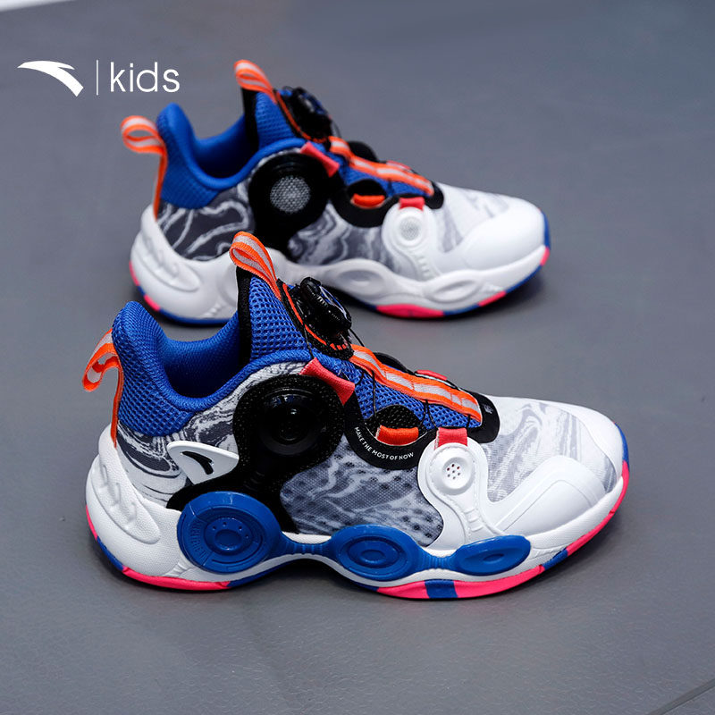 安踏男童鞋篮球鞋中大童官网旗舰2022夏季新款儿童运动鞋网面球鞋