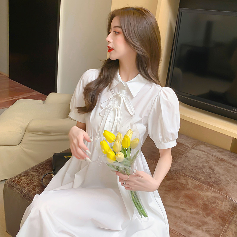 裙子2021年新款夏天法式茶歇初恋娃娃裙夏季连衣裙子显瘦气质女装