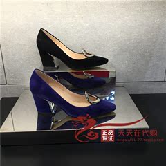 专柜正品代购 思加图女鞋2016款新款羊绒皮时尚镂空扣女单鞋9B701