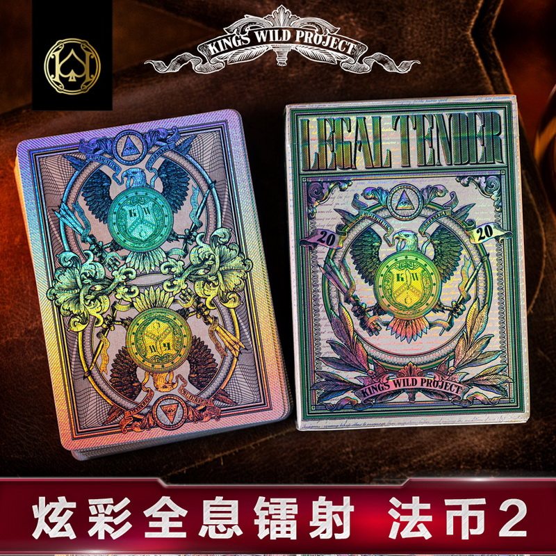 汇奇进口收藏花切高颜值扑克牌纸牌 法定货币 legal tender kwp