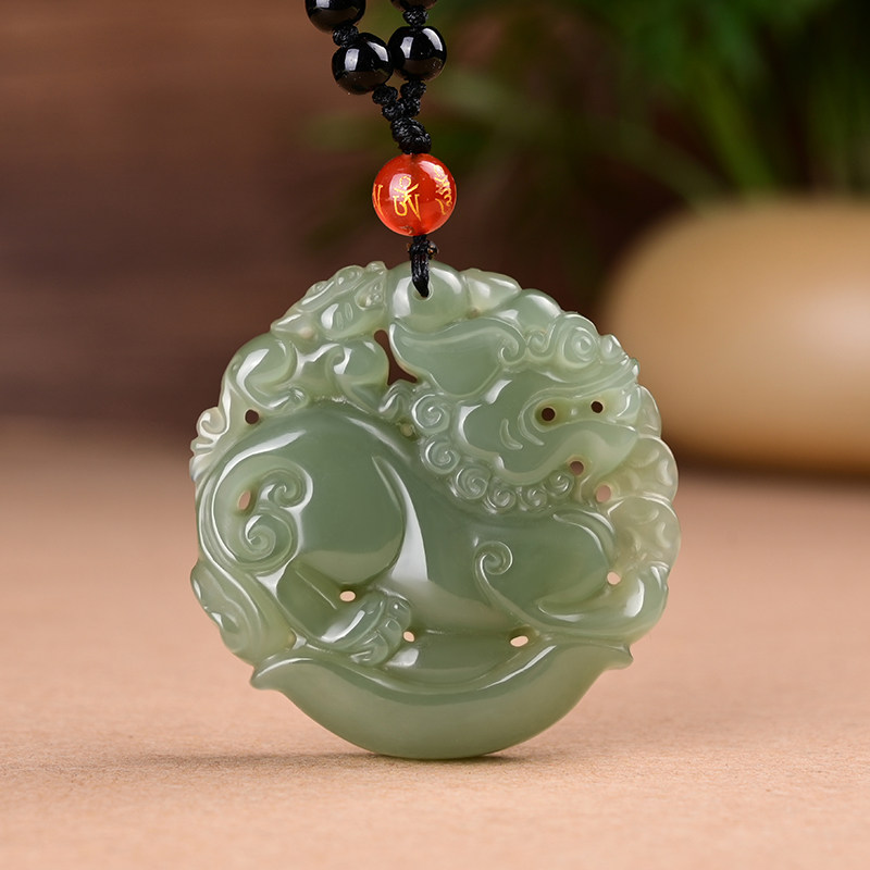 怡玉堂珠宝玉石-和田玉貔貅吊坠男女款