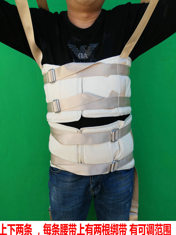 腰椎牵引带家用成人脊柱盆骨护具床头悬牵引架加宽加厚腰部拉伸器