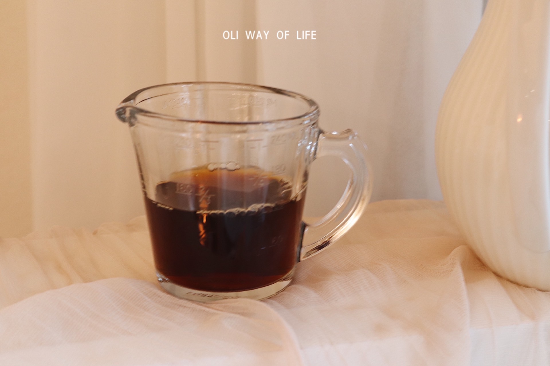 OLI WAY OF LIFE 烘培蛋糕打奶泡量杯玻璃迷你杯打蛋器牛奶杯