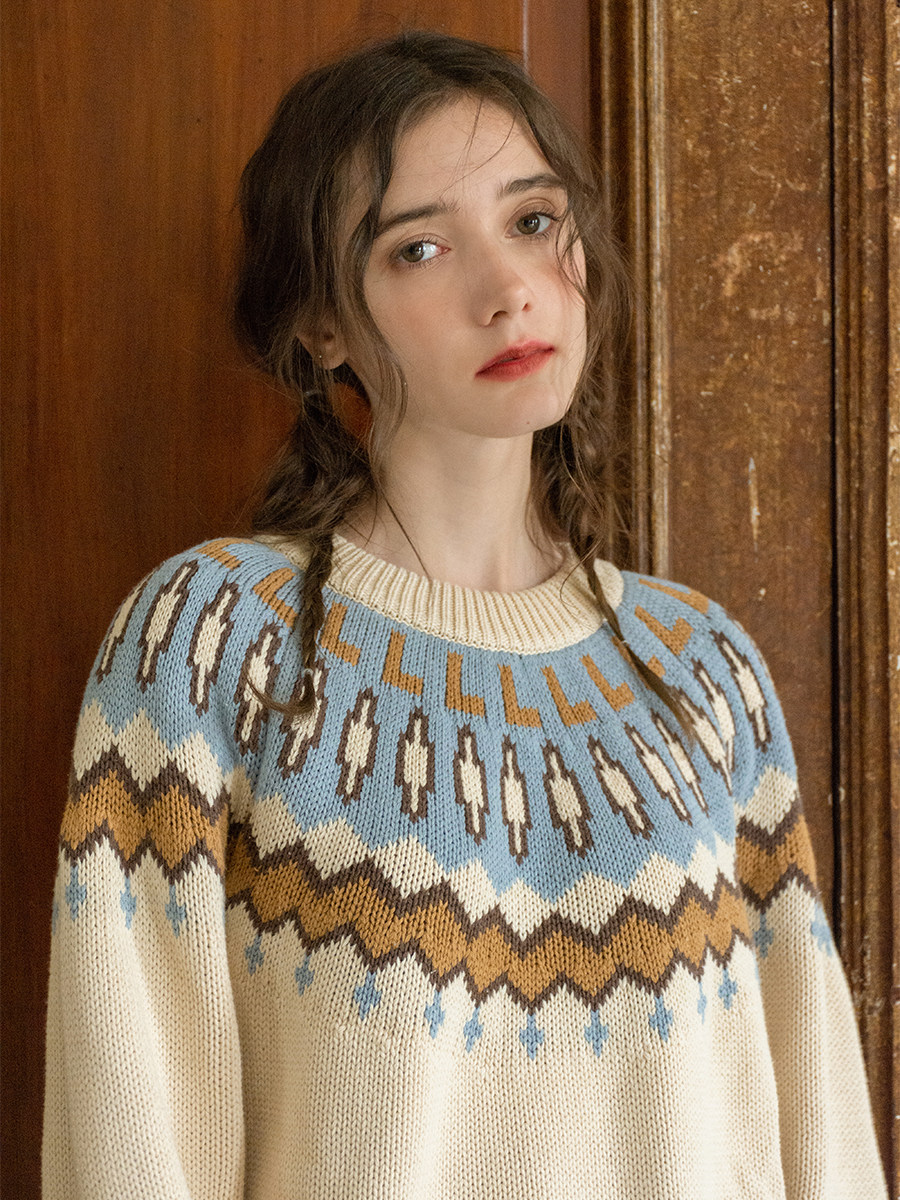 特价北欧风毛衣女 复古