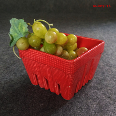品牌尾单草莓水果篮 出口美国陶瓷小果篮沥水篮 镂空果篮摆拍神器