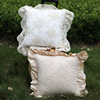 W1962 Original French Light extravagance High-end three-dimensional Lace Pillows Lotus leaf Cushion By pillowcase romantic pillow case W1962 Original French Light extravagance High-end three-dimensional Lace Pillows Lotus leaf Cushion By pillowcase romantic pillow case