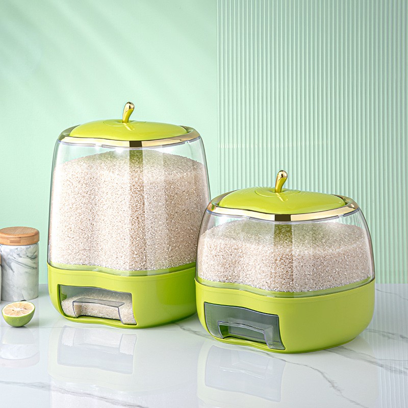 创意装米桶防虫防潮密封家用大容量储米箱透明厨房五谷杂粮收纳箱