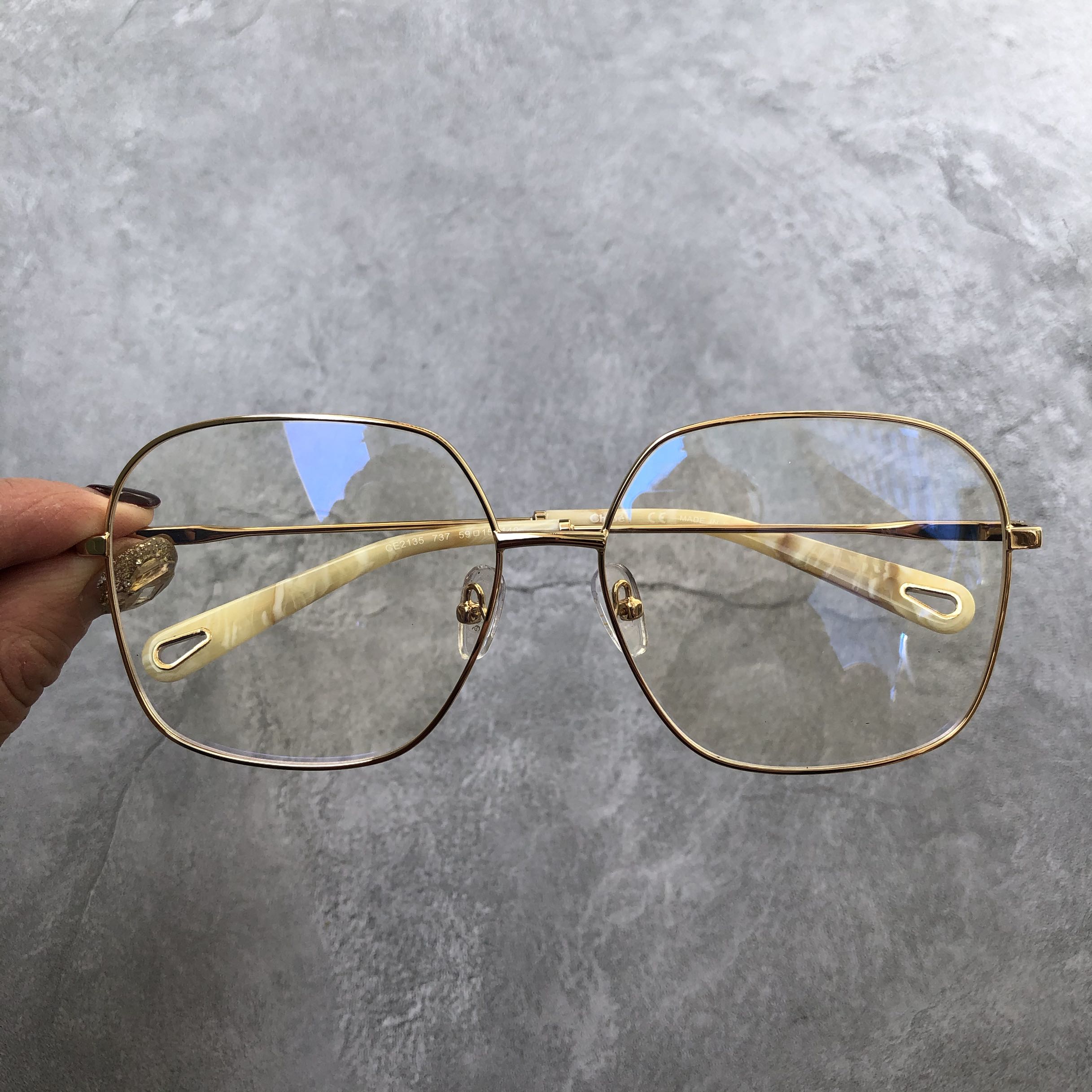 夕夕小红书爆款大框女金丝眼镜镜框可配蓝光近视眼镜架