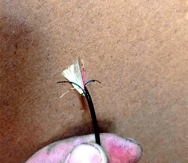 探鱼器线材电线高清水下视频4芯黑皮拉力线野外可视锚鱼专用