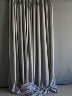 外贸遮光窗帘成品麻布遮光定制出租房卧室客厅阳台纯色挡光遮阳