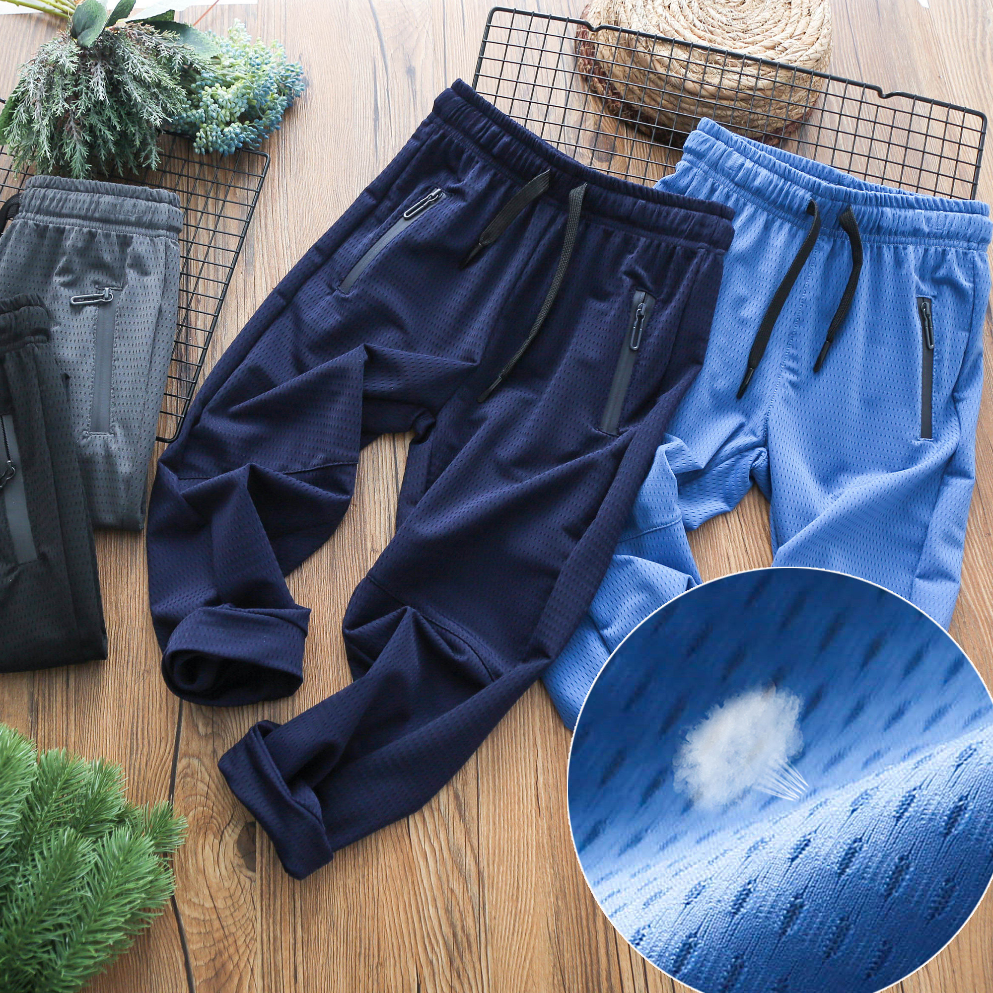 儿童网眼裤男童沙滩裤中大童空调裤男孩防蚊裤夏季新款薄裤子