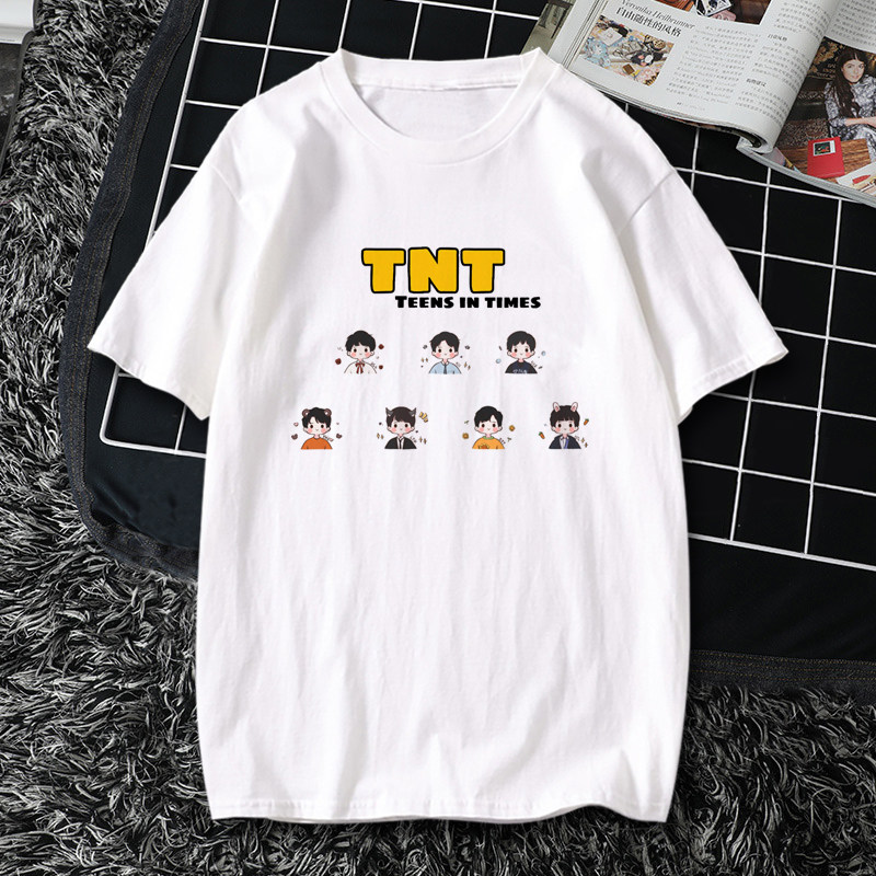 90淘宝新品时代少年团宋亚轩同款t恤女装应援短袖狐狸小熊上衣服半袖