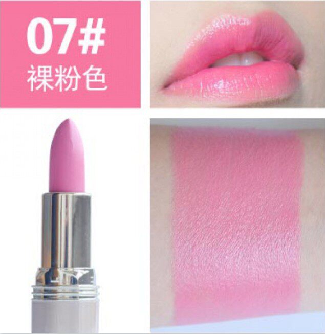 裸粉色口红新款素颜粉嫩自然正品雅邦樱花芭比粉唇釉不沾杯保湿