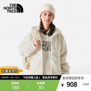 TheNorthFace北面仿羊羔绒情侣款户外舒适保暖外套抓绒衣|7QT1