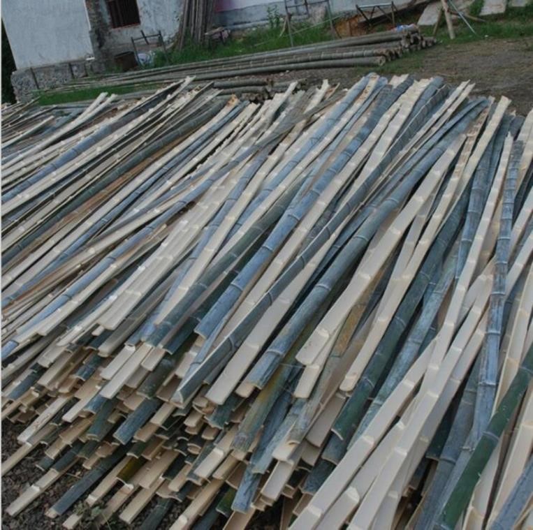 毛竹子竹片板材料细小茶园瓜果竹条测量用大棚龙骨农用蔬果竹编测