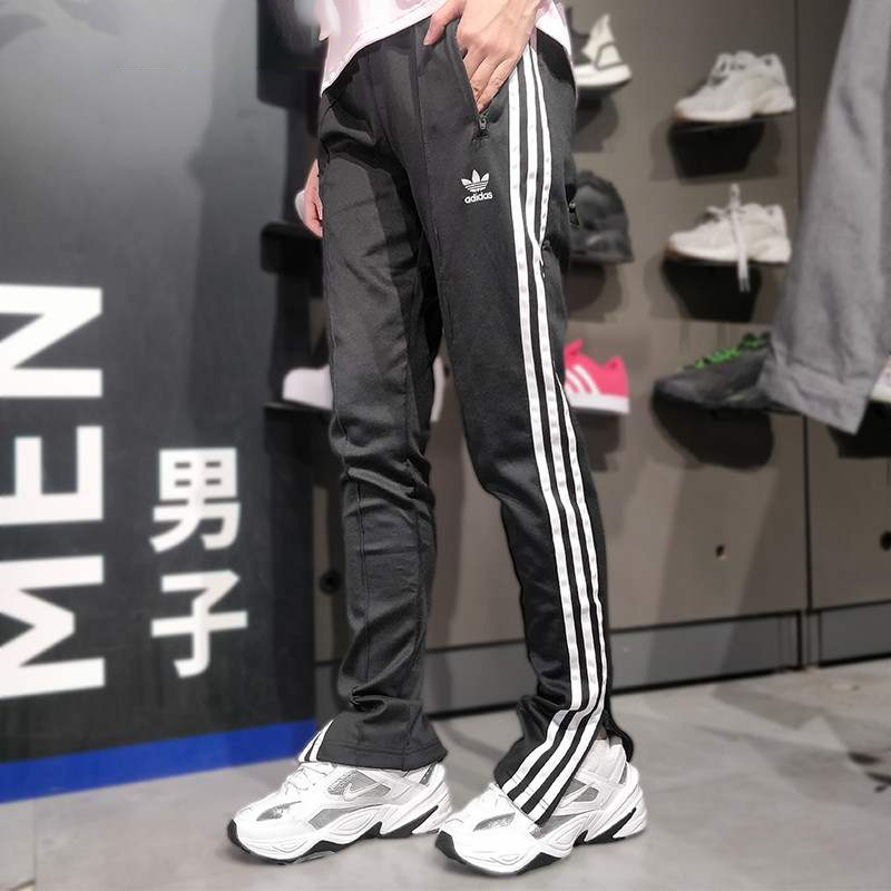 Adidas阿迪达斯三叶草运动裤女2024新款舒适休闲针织长裤 GD2361