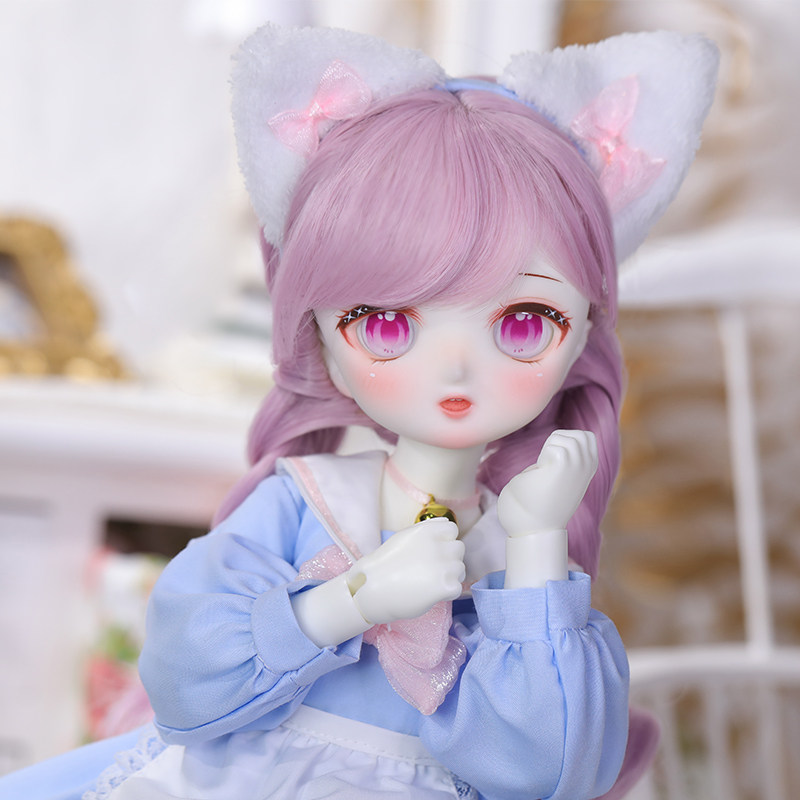 bjd娃娃4分sd人偶奈蔻二次元猫系女孩化妆换装原创正品现货crobi