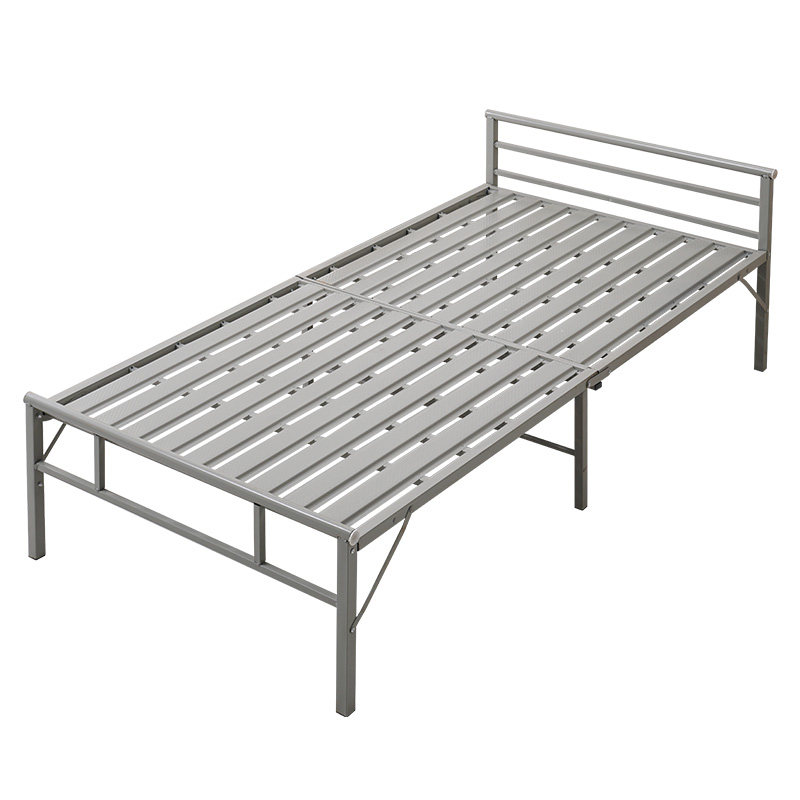 可折叠床钢丝床单人折叠床1.2米家用1.5米双人床简易经济型铁床午