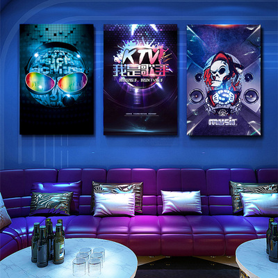ktv挂画时尚个性创意欧美装饰画美式墙画夜店个性酒吧包厢装饰画 原价
