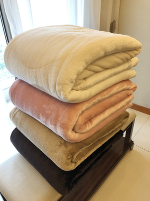 外贸出口日单拉舍尔含中空棉毛毯毯子盖毯规格:140*200 180*200