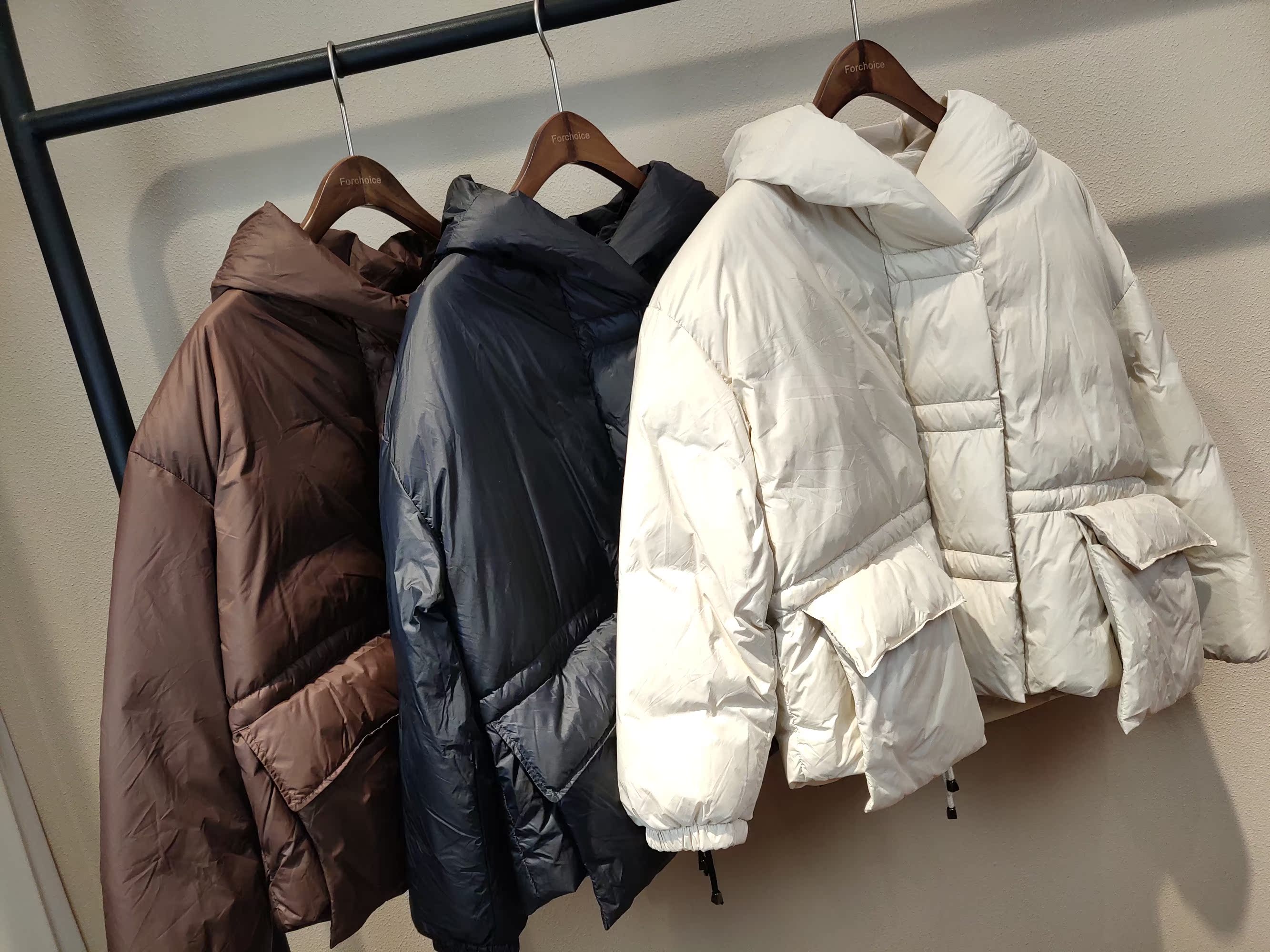 【关注主播 欧洲站fc品牌正品】大口袋带帽鹅绒羽绒服359505530_不