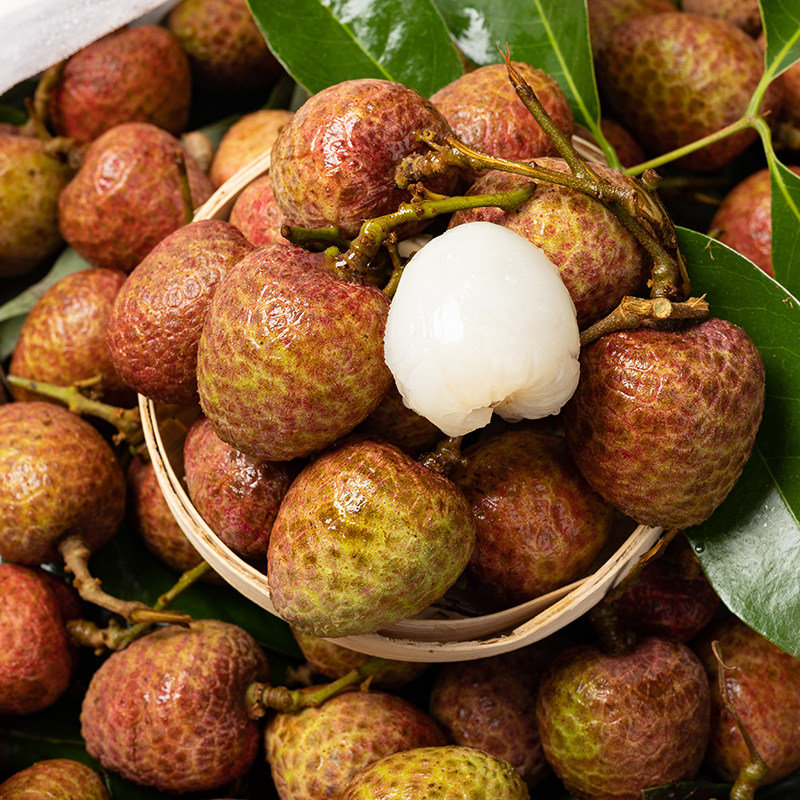 新季节桂花香荔枝2斤鲜果海南特产荔枝新鲜热带水果现货顺丰空运