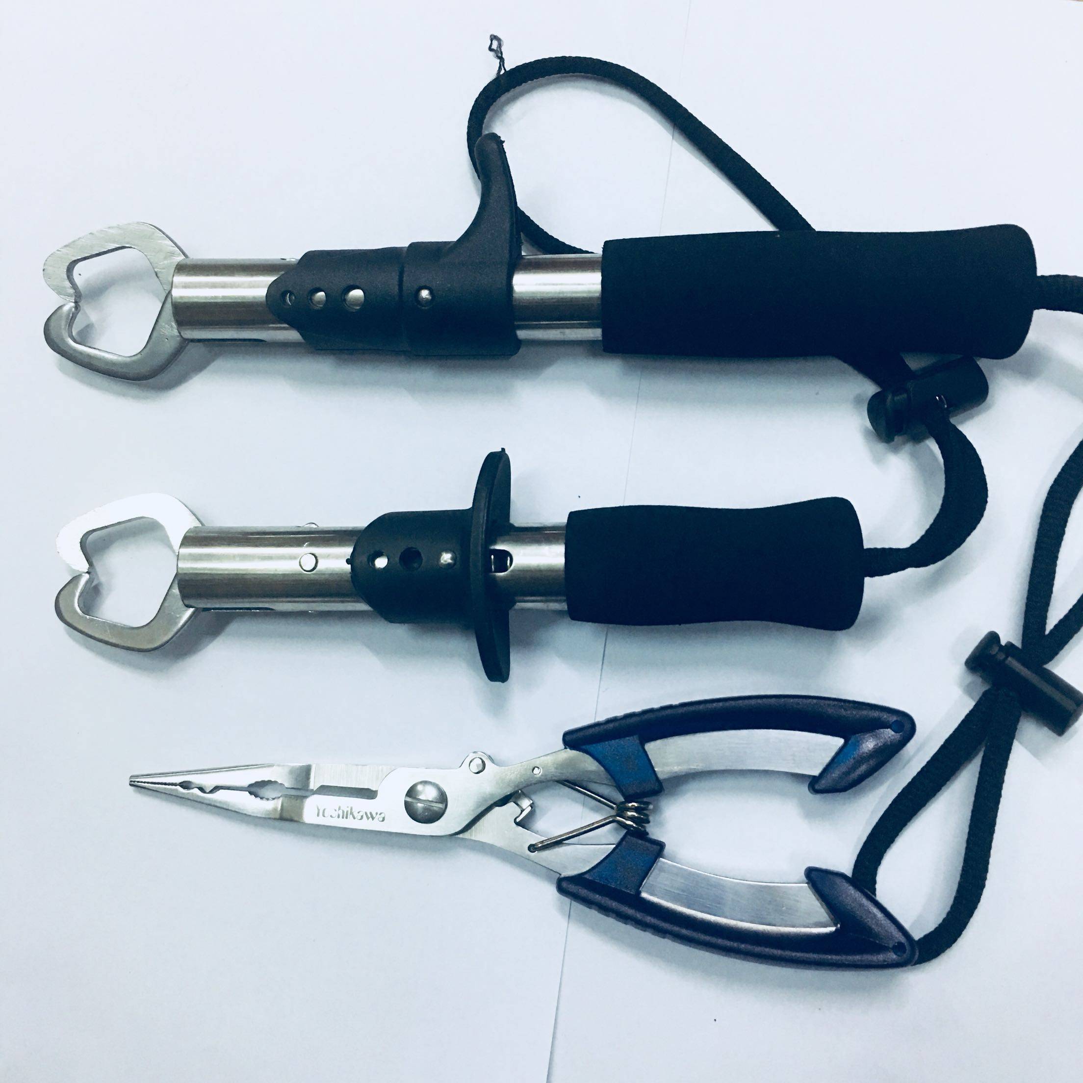 控鱼器路亚夹鱼器带称铝合金抓鱼工具钓鱼用品夹鱼工具渔具鱼具