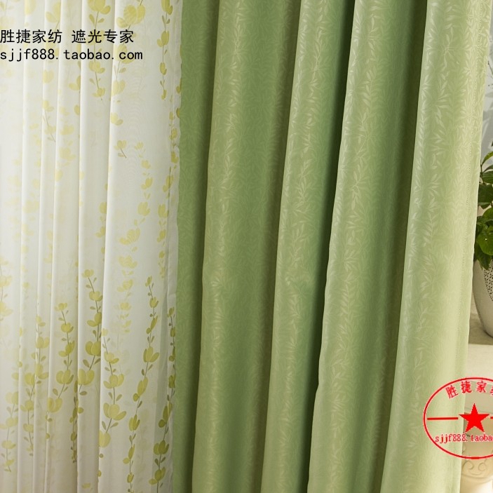 胜捷家纺 杨柳依依暗花 物理遮光环保素色纯色全遮光布成品窗帘|msdalam kategori rumah Fabrik, Langsir dan aksesori langsir, langsir yang ditempah khas - dari Buy2taobao.com untuk memberikan perkhidmatan ejen Taobao profesional membeli