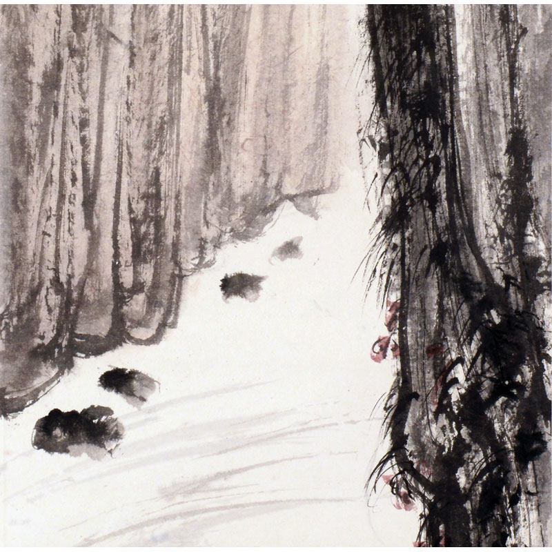 傅抱石 款《赤壁图》纸本立轴