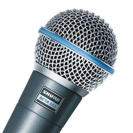 shure/舒尔 beta58a有线动圈话筒专业舞台演出主持k歌唱歌麦克风