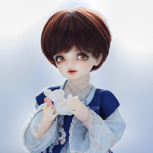 六分娃娃假发短发图片