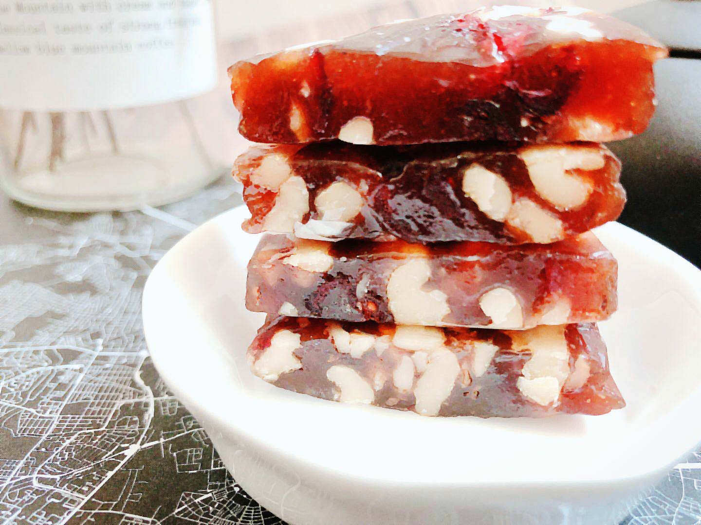 李阿公玫瑰蔓越莓核桃糕软糖手工现做切糕无添加酸酸甜甜休闲零食