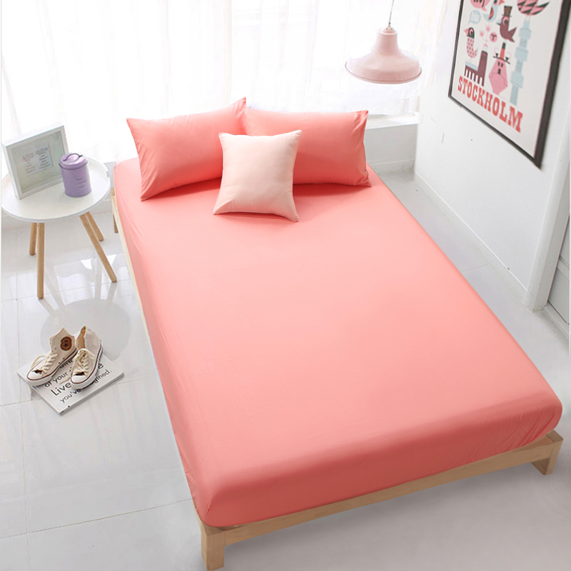 床笠单件全棉防尘罩床套床垫罩保护套纯棉纯色床上用品席梦思床垫