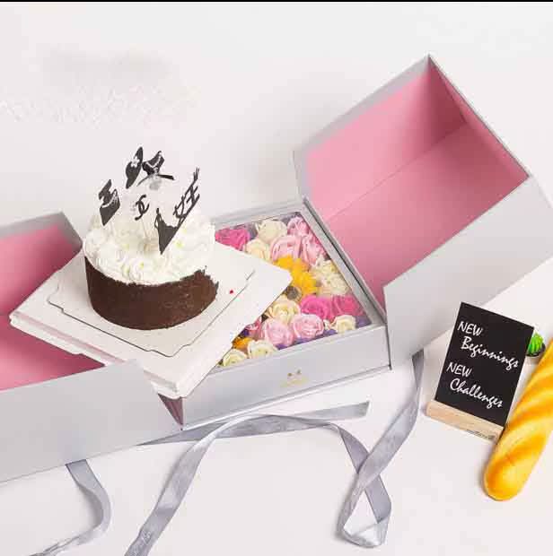 抖音同款求婚告白气球惊喜盒子8寸双层蛋糕盒包装生日礼盒情人节|ruв категории доставка цветов/цветок моделирования/растения садоводства, Diy моделирования цветы материалов, художественная упаковка, цветочная тара - от Buy2taobao.com для оказания профессиональной услуги покупки агента Taobao