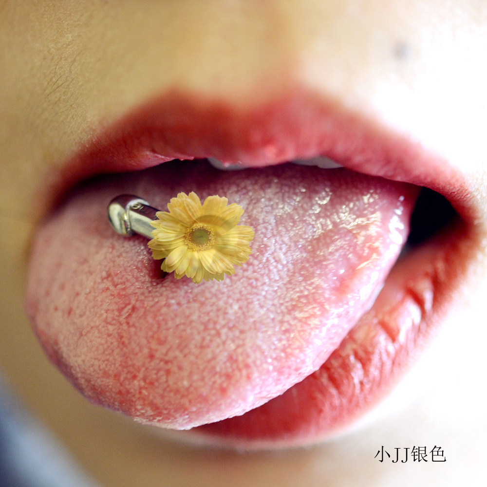 新款舌钉人体中性感诱惑辣妹原创设计防过敏欧美小众ins钛钢穿孔