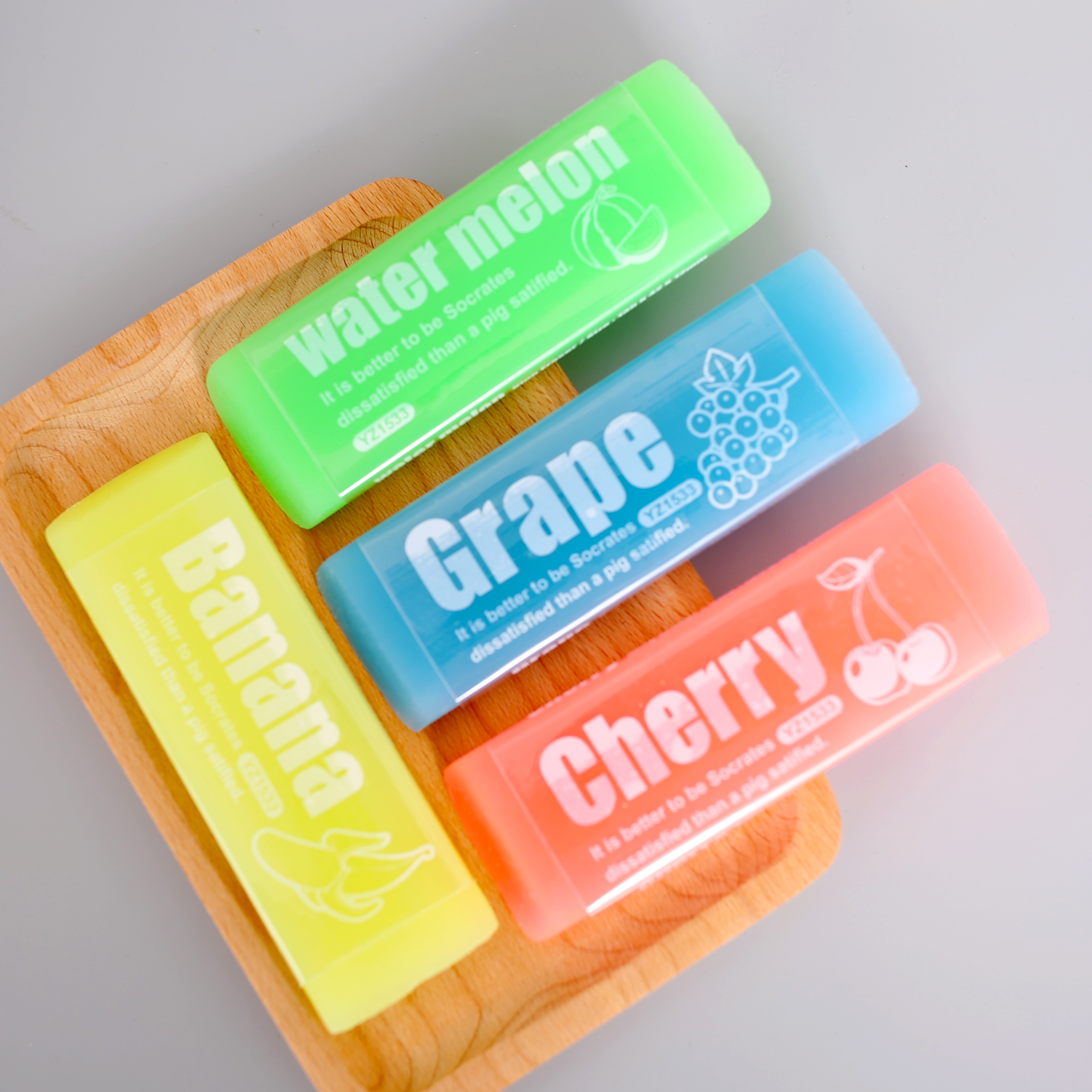 糖果色大块果冻胶橡皮擦 趣味小学生文具奖品擦得干净柔软手感佳