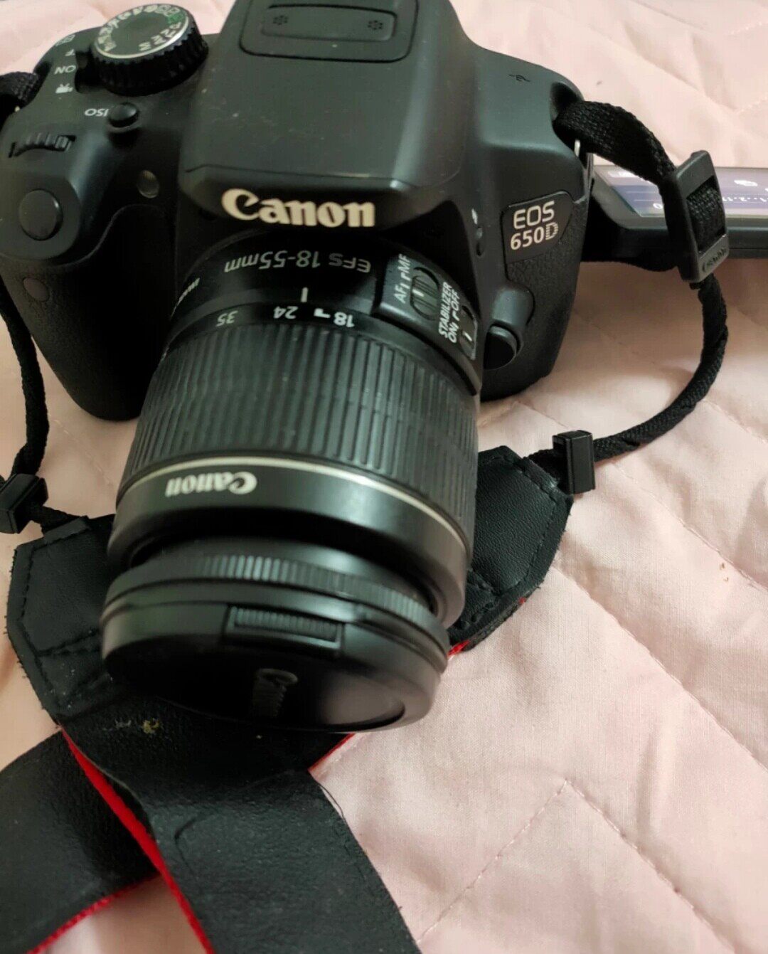 佳能单反相机650d转让极少用一年也就用两三次18