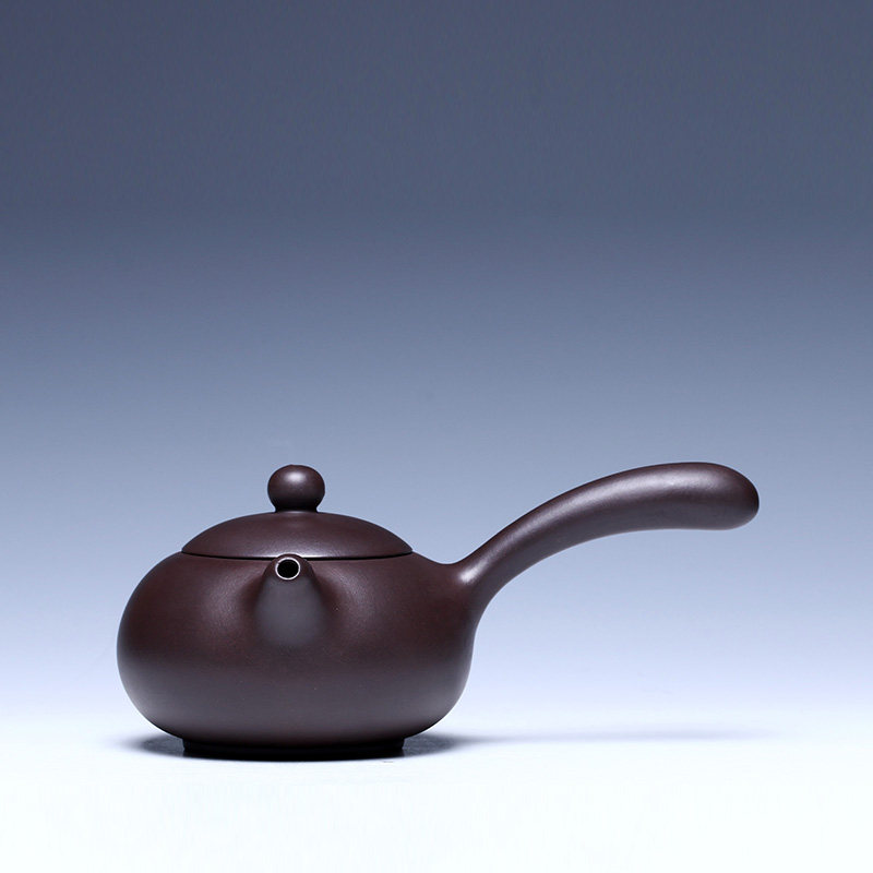 王立芬 手工 助理工艺美术师 原矿老紫泥 宜兴紫砂壶 横把夜市