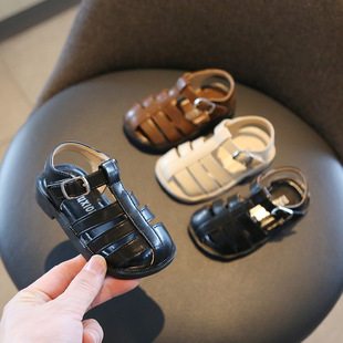 女童宝宝软底学步皮鞋小童鞋子夏季婴儿童男童新款休闲凉鞋