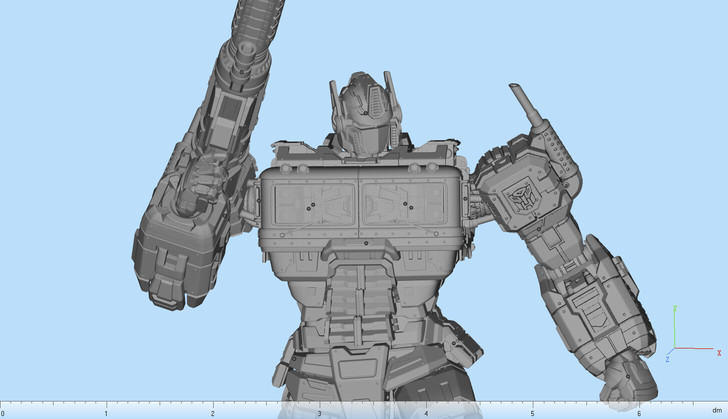 变形金刚动画版G1擎天柱超高精度3D模型3D打印STL文件