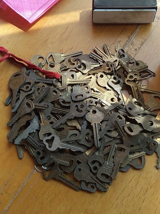 回收的老铜钥匙151把