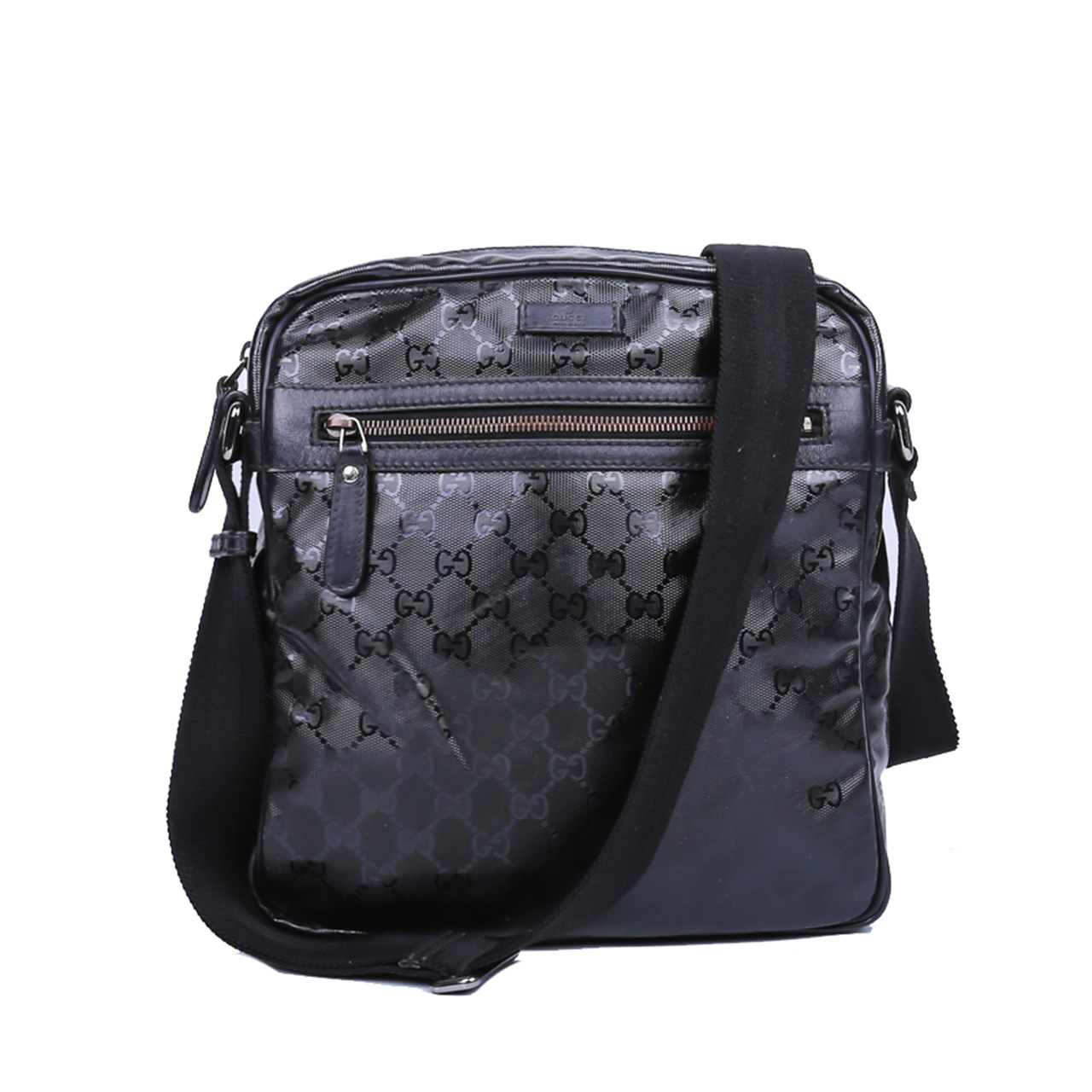 [9.0新]古驰gucci男士黑色单肩斜挎相机包bcb1910019