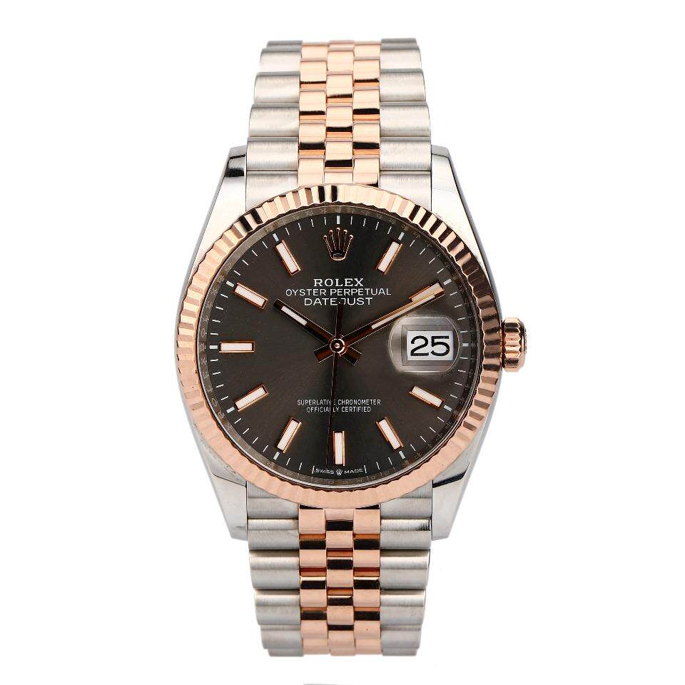 [9.8新]购于18年9月劳力士126231日志型玫瑰金精钢自动机械男表