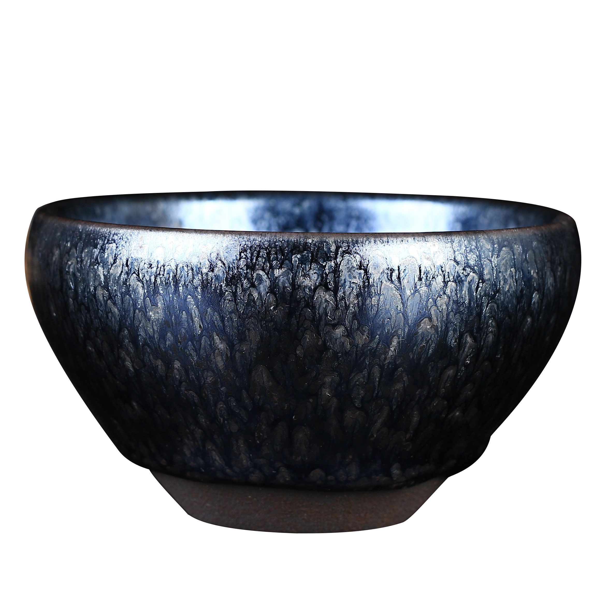 【降价拍】建盏万花蓝油滴盏 库存10件