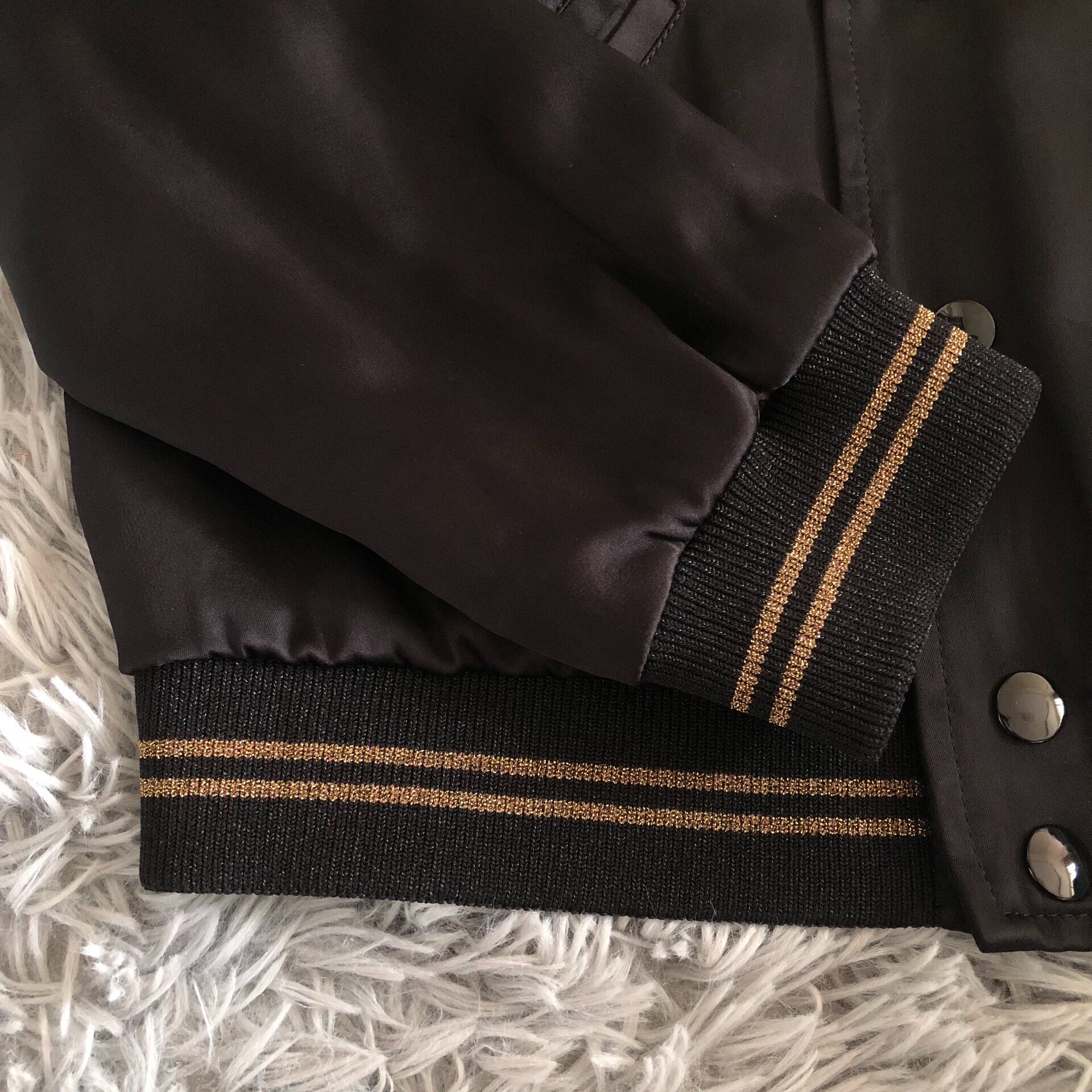 Saint Laurent 16FW Baseball Jacket — detail